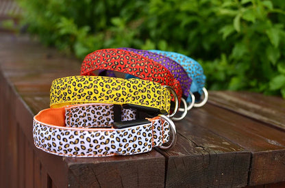 Leopard LED Dog Collar