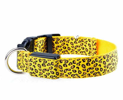 Leopard LED Dog Collar