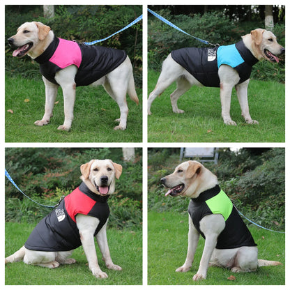 Waterproof Vest Padded Zipper Jacket for Dogs