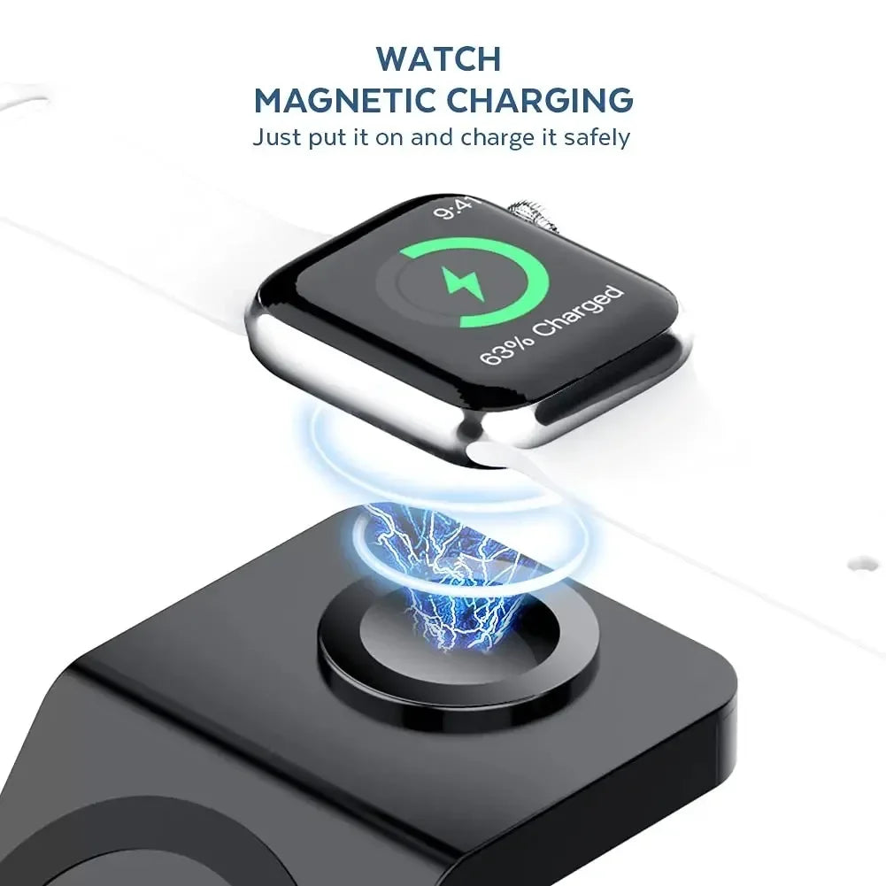 3-in-1 Wireless Magnetic Charger Stand for MagSafe