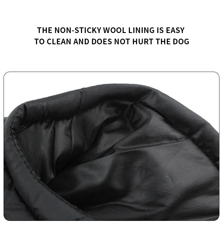 Waterproof Vest Padded Zipper Jacket for Dogs