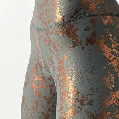 Snakeskin Scrunch Gym Leggings