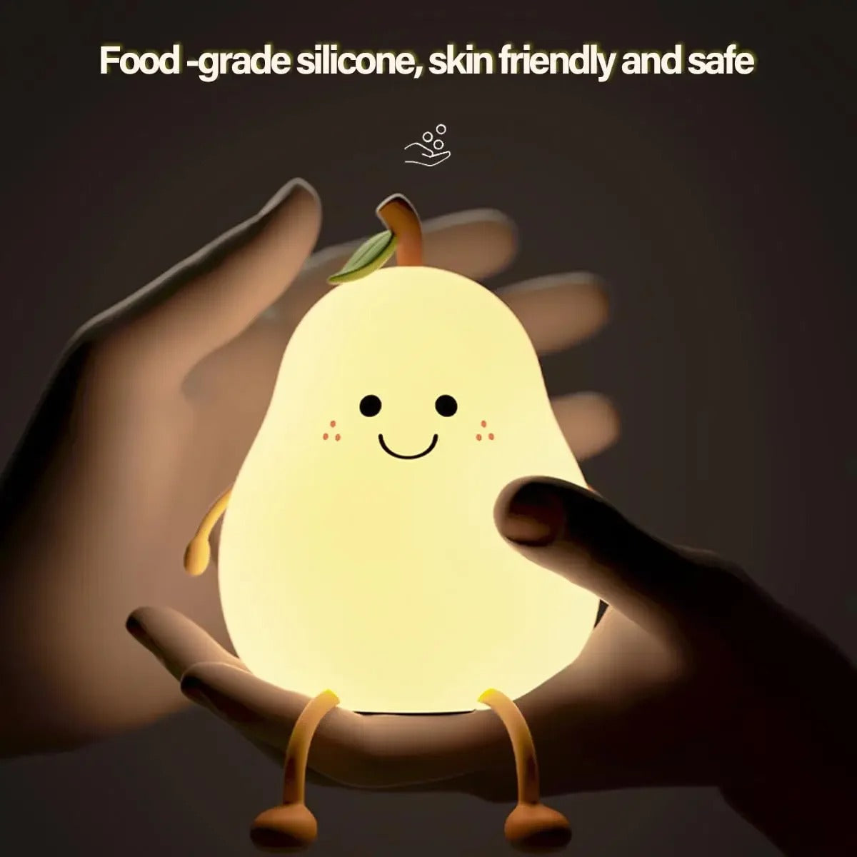 Led Cute Squishy Pear Night Light